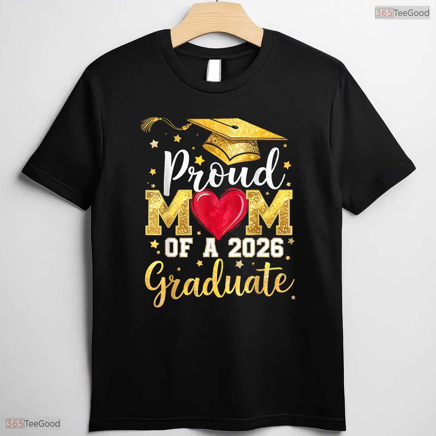 Supportive Proud Mom Of A 2026 Graduate Senior Class of 2026 Party T-Shirt