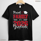 Proud Family Of A Class Of 2026 Graduate High School Ceremony Party T-Shirt