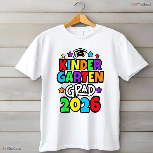 Adorable Kindergarten Graduation Grad Kid Girl Boy 2026 Celebration T-Shirt