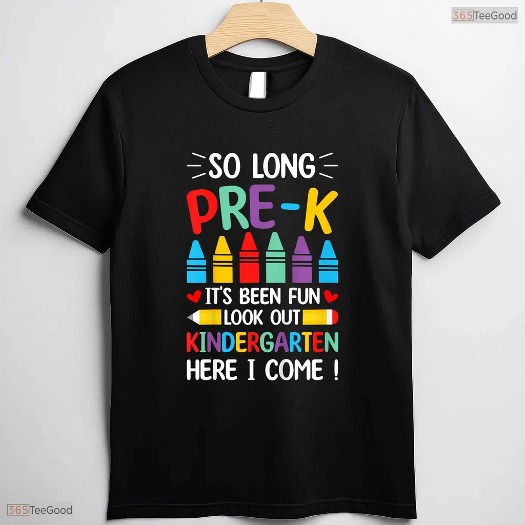 So Long Pre-K Kindergarten Here I Come 2026 Moving Up Graduation T-Shirt