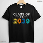 Class Of 2039 Grow With Me First Day Of School Oversized Youth Graduation Shirt