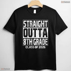 Straight Outta 8th Grade Graduation Class Of 2026 Middle School Transition T-Shirt