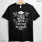 Class Of 2026 Culinary Arts Graduate Funny Food Cuisine Chef Graduation T-Shirt