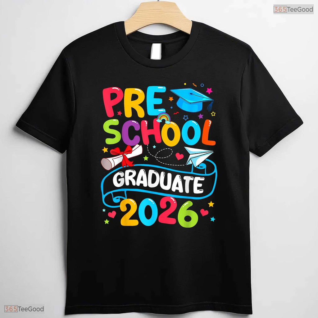Awesome Preschool Graduate 2026 Pre-K Grad Funny School Graduation T-Shirt