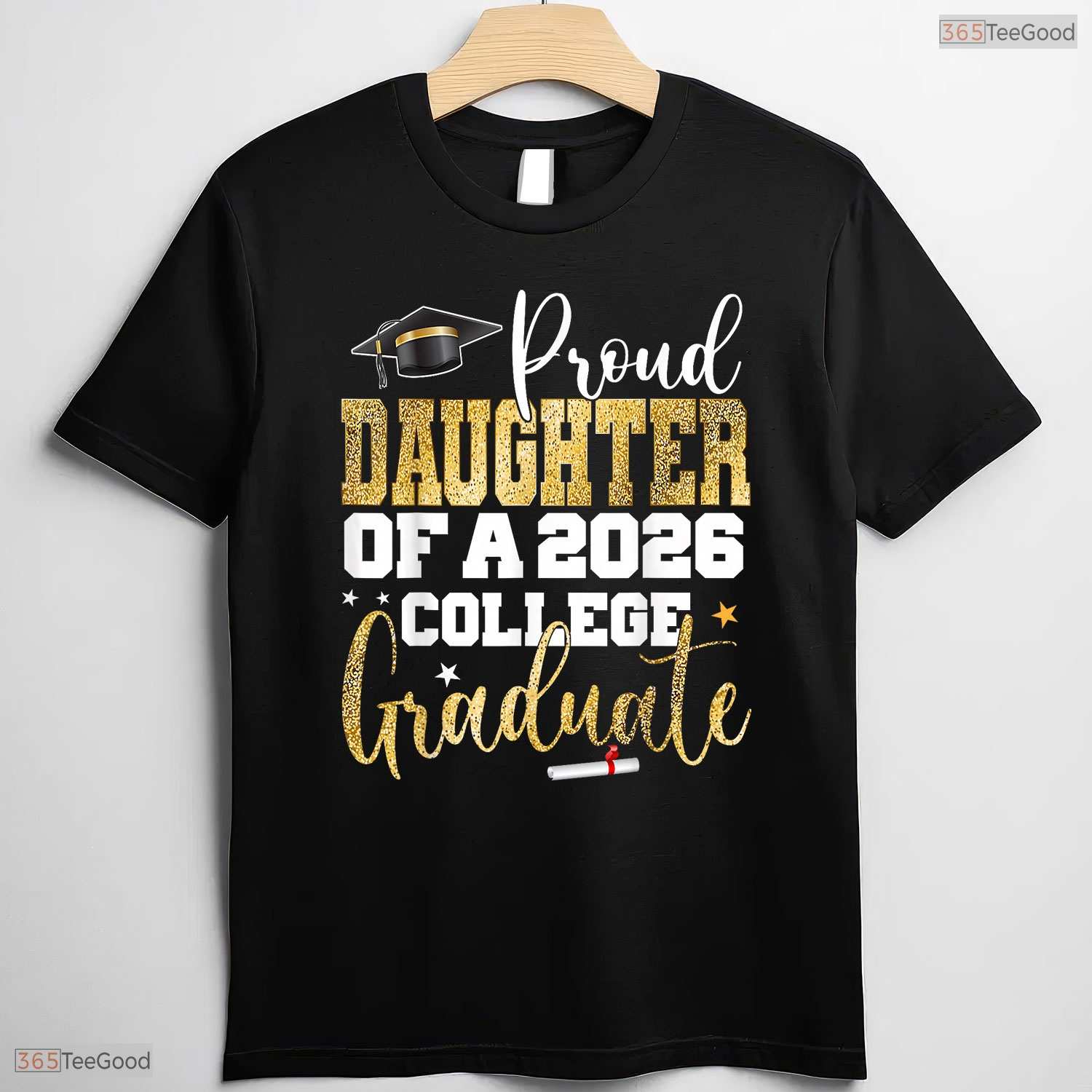 Proud Daughter Of A 2026 Graduate College Degree Matching Family Graduation Shirt
