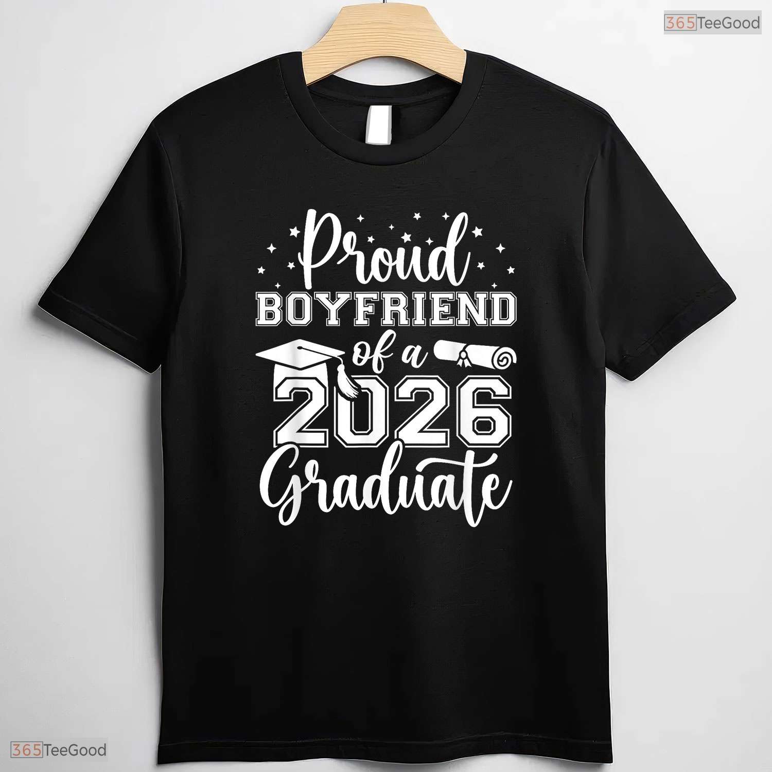 Proud Boyfriend Of A Class Of 2026 Graduate Senior High School Party Shirt