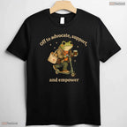 Off To Advocate Support Empower Funny Frog Social Worker Graduation T-Shirt