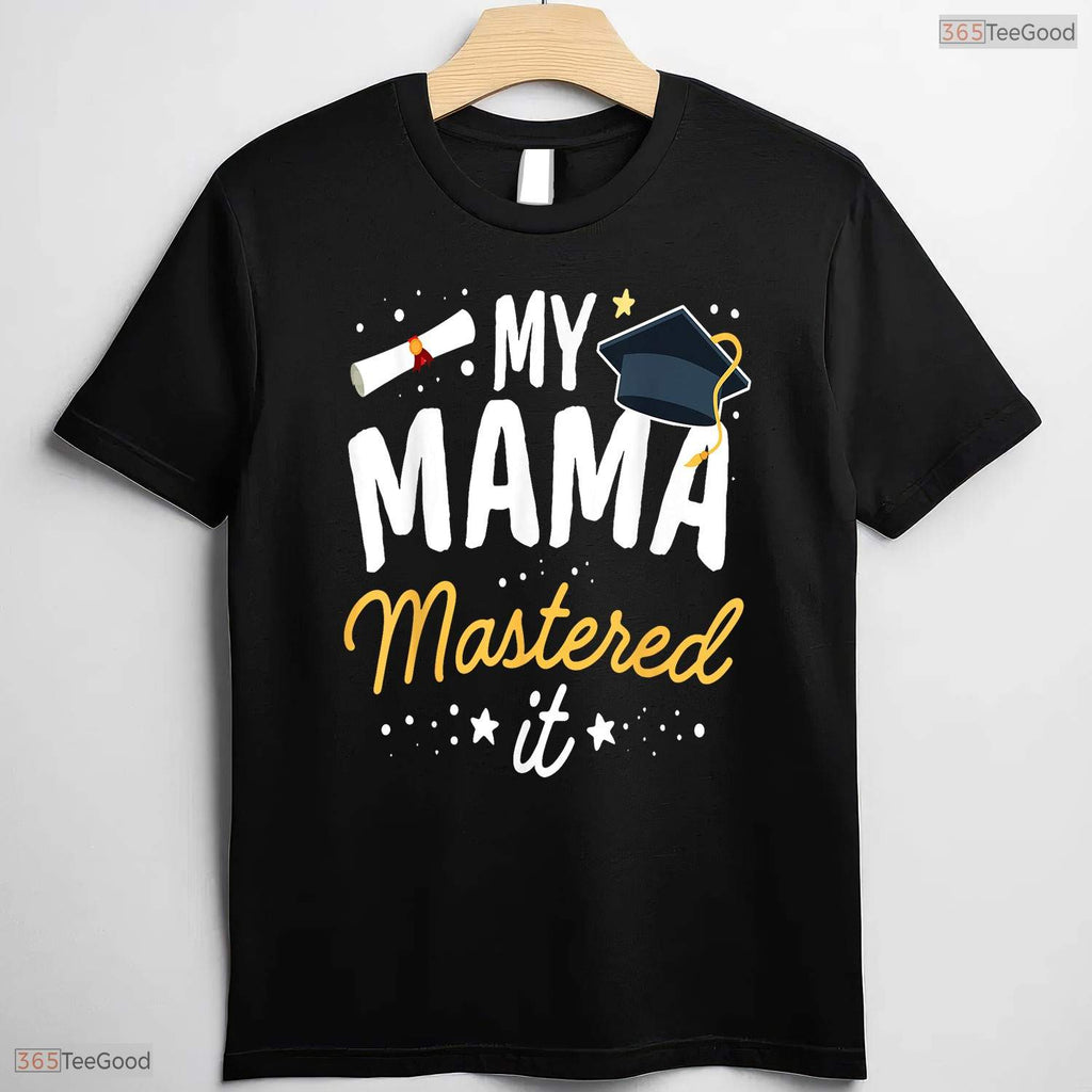 My Mama Mastered It Class Of 2026 Masters Degree Family Graduation Kids T-Shirt