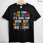So Long 5th Grade Middle School Here I Come Elementary Graduation Youth T-Shirt