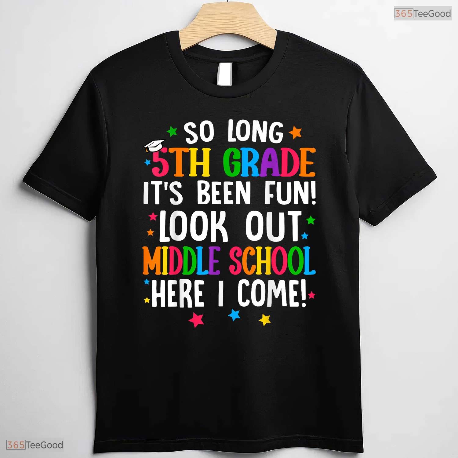 So Long 5th Grade Middle School Here I Come Elementary Graduation Youth T-Shirt