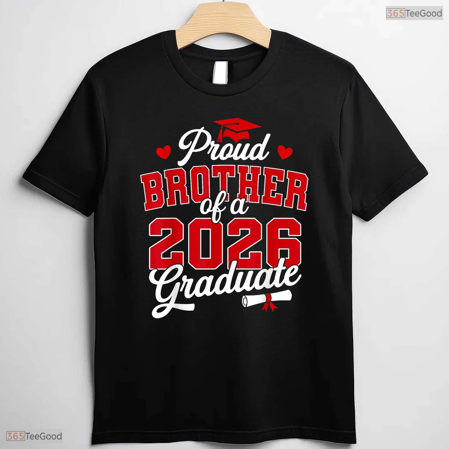 Matching Proud Brother Of A 2026 Graduate University Commencement Family Party T-Shirt