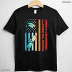 Vintage Class Of 2030 Graduation Back To School USA Flag Patriotic Youth T-Shirt