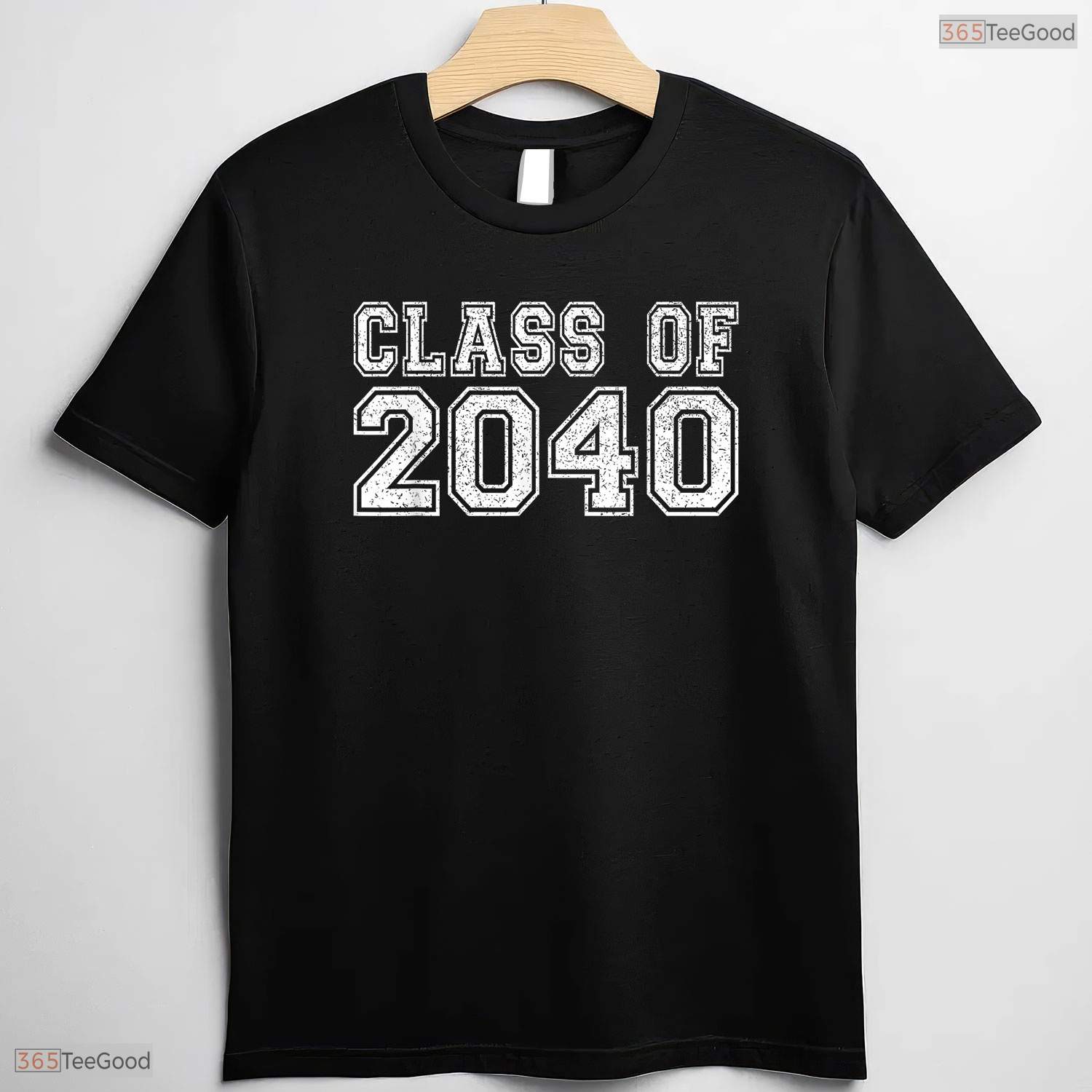 Class Of 2040 Graduate Back To School Funny Oversized Youth Milestone Graduation Shirt