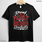 Proud Family Of A 2026 Graduate High School Senior Matching Ceremony Graduation Shirt