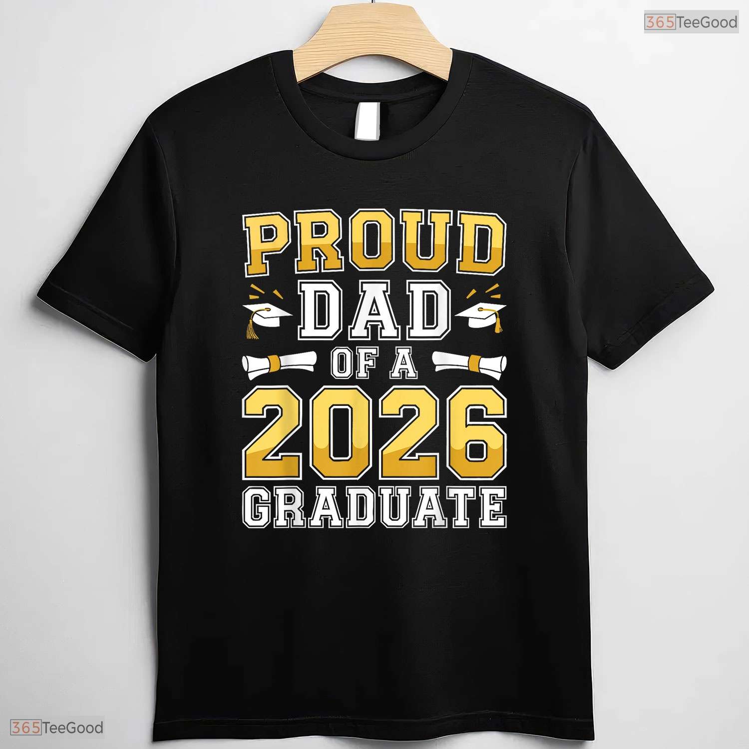 Proud Dad Of A 2026 Graduate Senior Class Matching Family Celebration Party T-Shirt