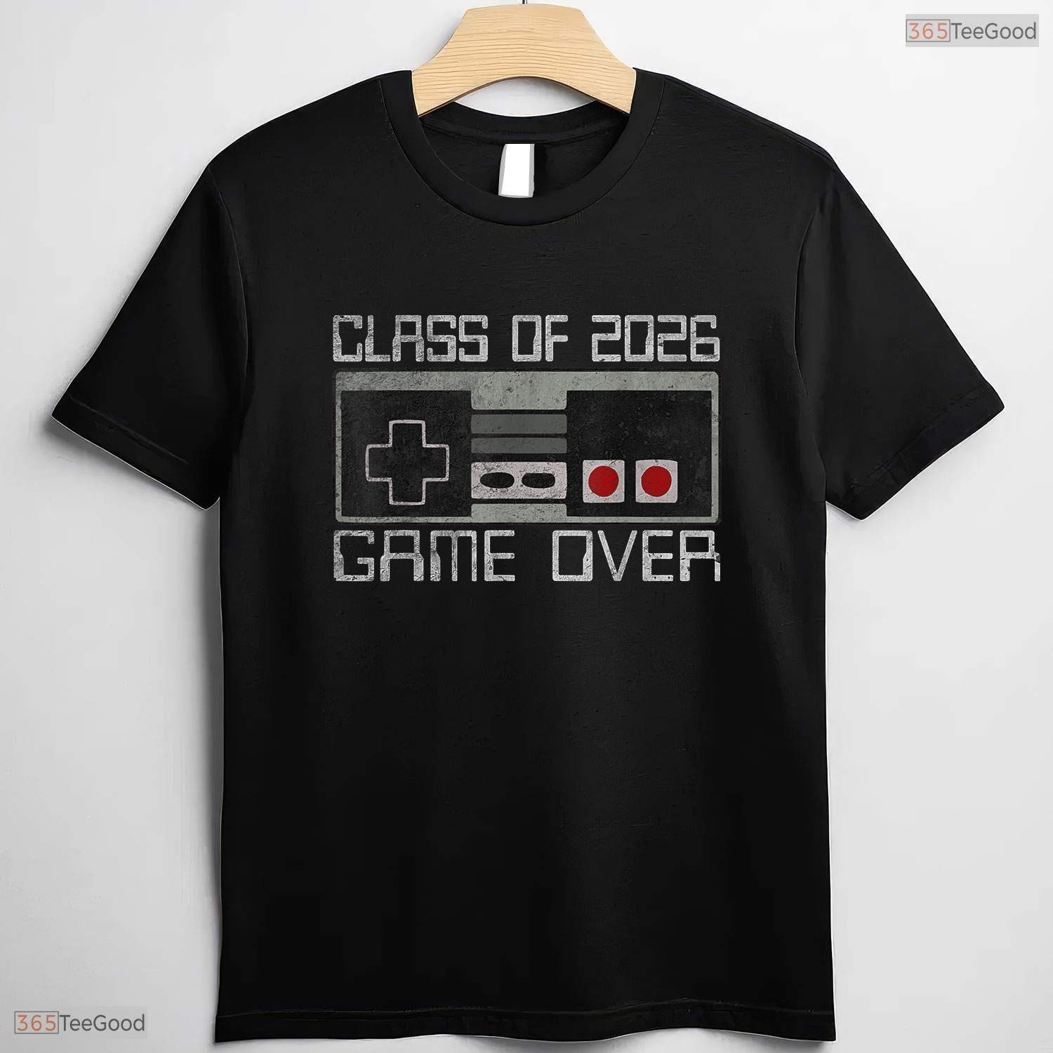 Funny Game Over Class Of 2026 Senior Video Gamer High School Graduation Shirt