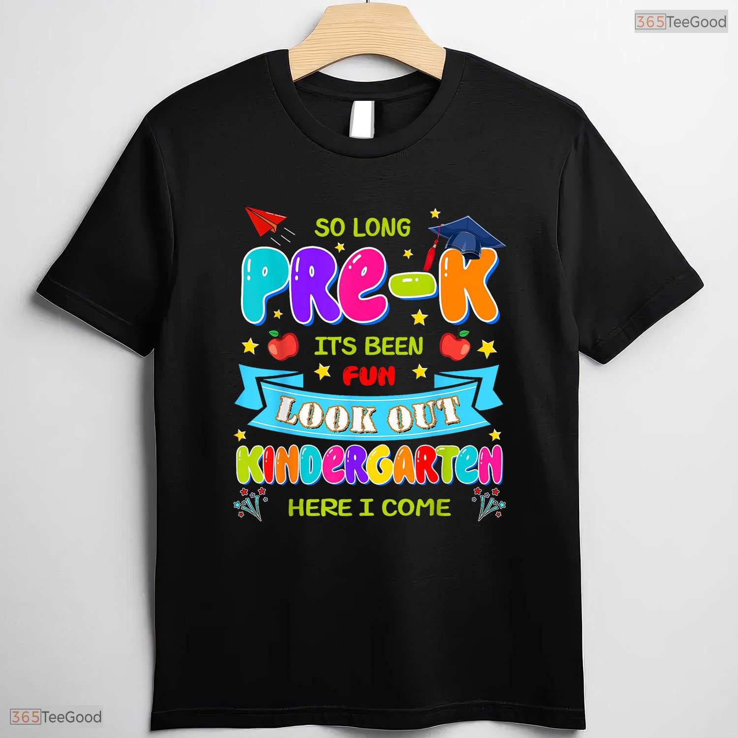 Colorful Preschool Graduation 2025 Pre-K Graduate Kids Boys And Girls Party T-Shirt