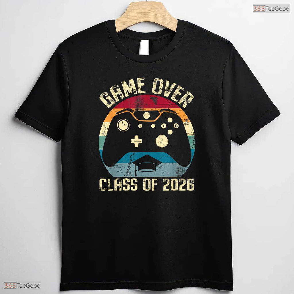 Video Game Level Complete Class Of 2026 Senior Gamer Graduation Party Shirt