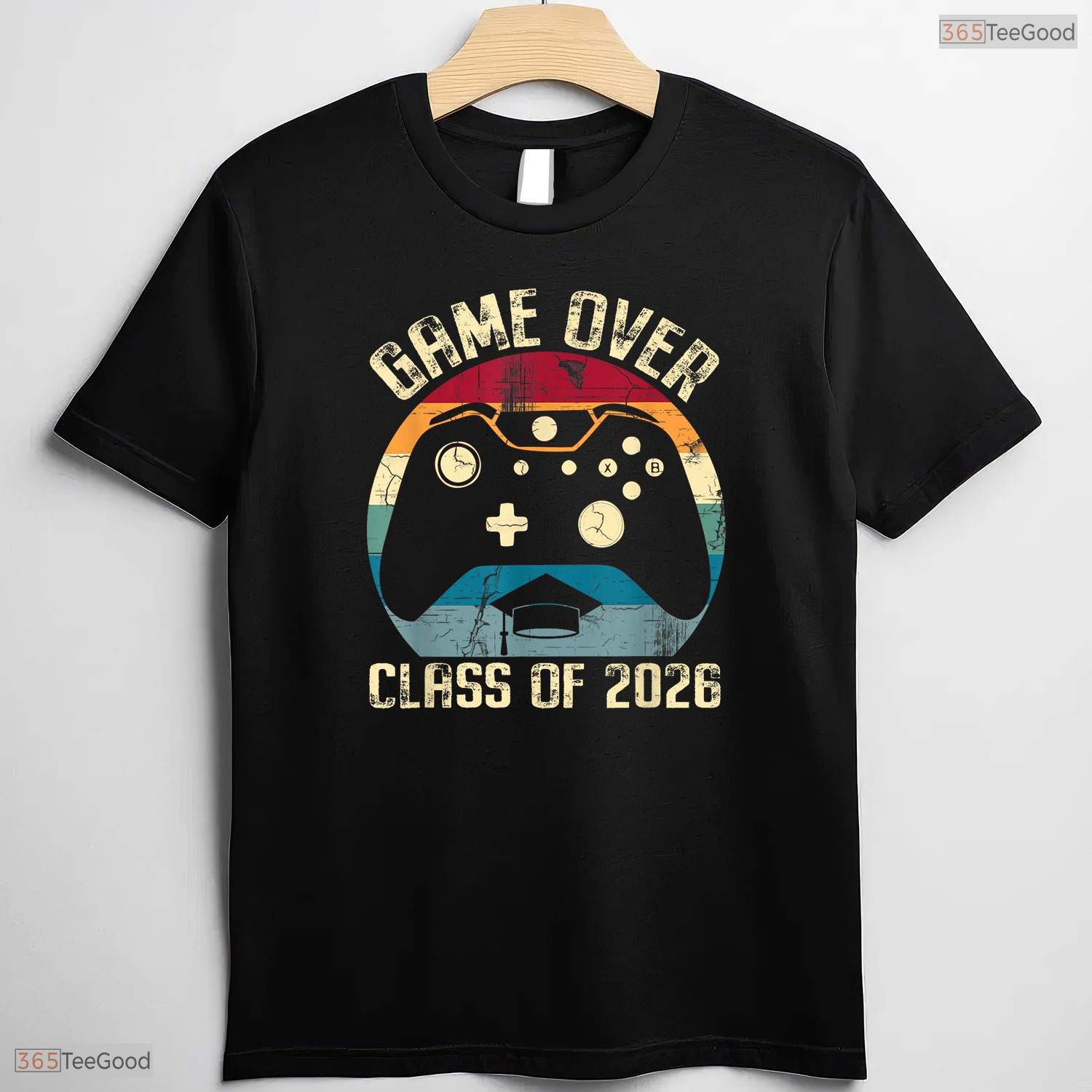 Video Game Level Complete Class Of 2026 Senior Gamer Graduation Party Shirt