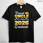 Proud Uncle Of A Class Of 2026 Graduate High School Senior Commemorative Shirt