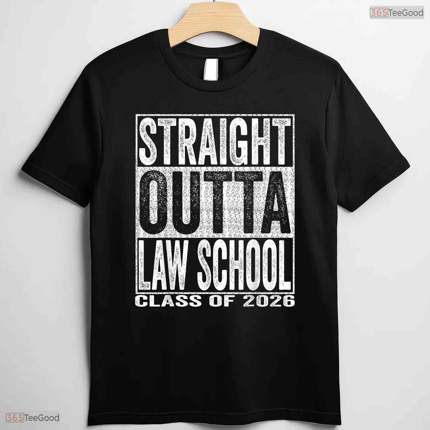 Straight Outta Law School Graduate Funny Class Of 2026 Future Lawyer T-Shirt