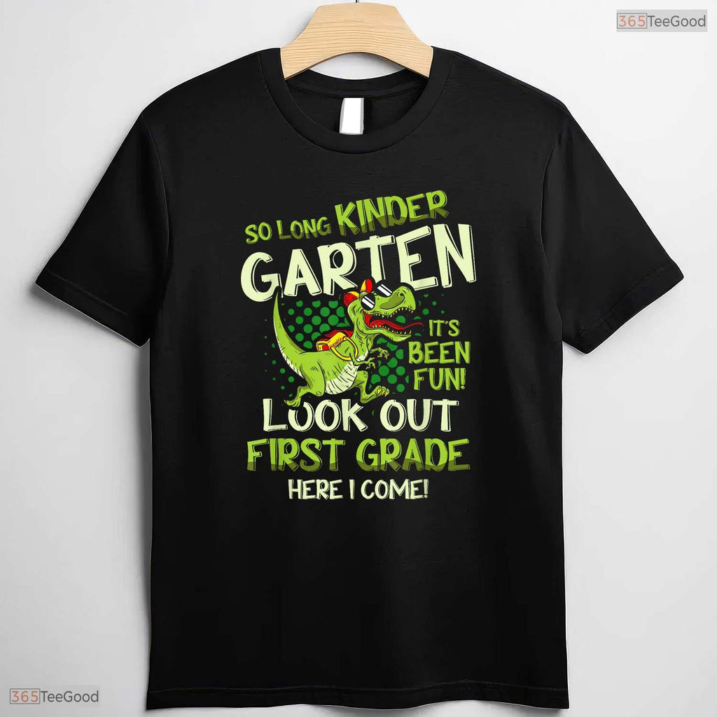 So Long Kindergarten Hello First Grade Youth Moving Up Graduation Ceremony T-Shirt