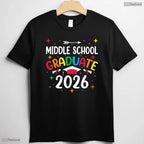 Class Of 2026 Middle School Graduate Moving Up Ceremony Youth Celebration T-Shirt