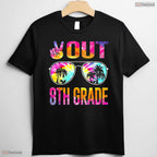 Peace Out 8th Grade Tie Dye Last Day Of School Middle School Graduation T-Shirt