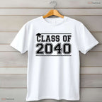 Class Of 2040 Grow With Me Handprints On Back K To 12th Grade Keepsake T-Shirt