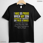 Proud Mom And Dad Of A College Graduate Funny University Ceremony Family T-Shirt