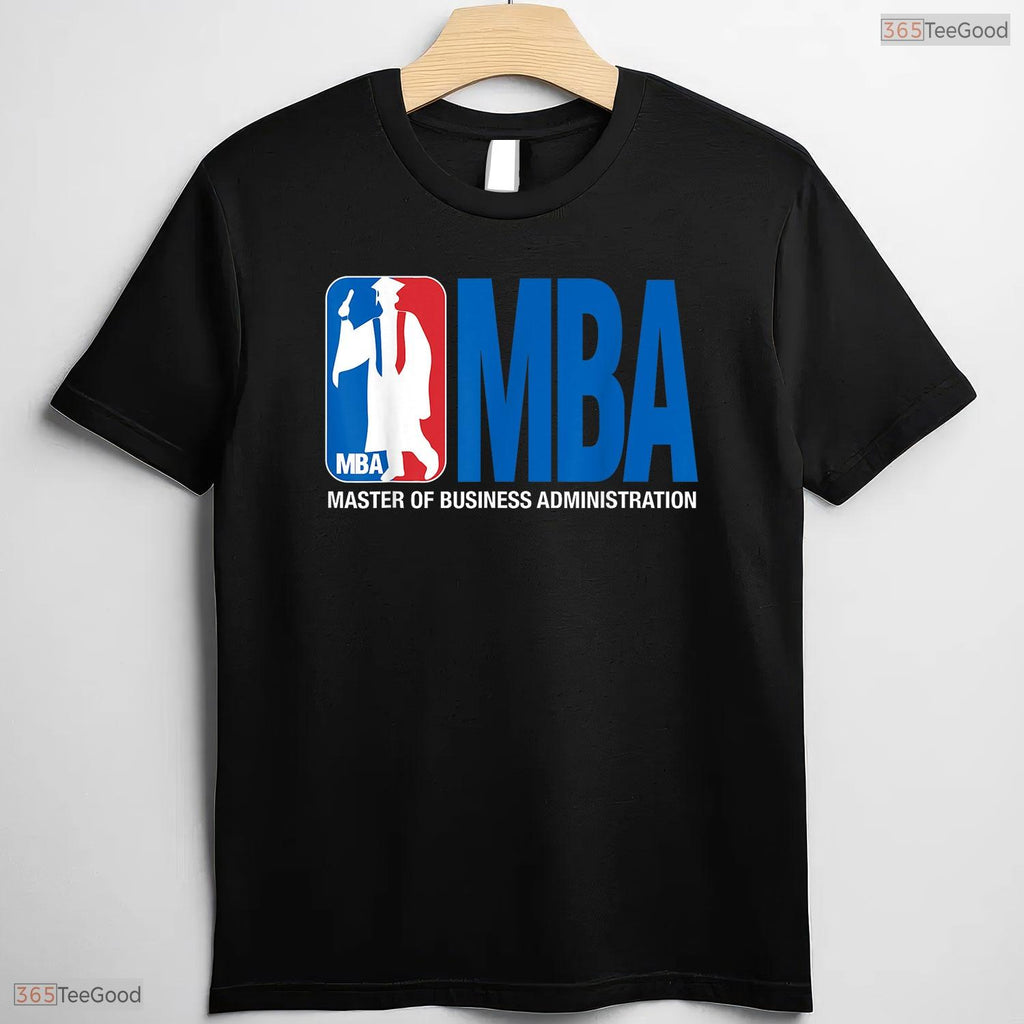 MBA Masters Degree Graduation Funny Basketball Pun University Graduate T-Shirt