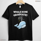 Funny Whale Done Cute Animal Pun Youth Graduation Moving Up Ceremony Kids T-Shirt