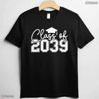 Class Of 2039 Grow With Me Funny Preschool To High School Graduation T-Shirt