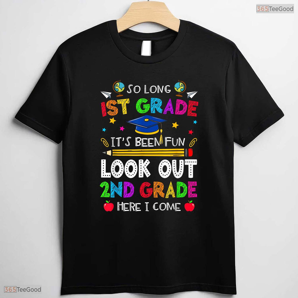 So Long 1st Grade Hello 2nd Grade Here I Come 2026 Youth Graduation T-Shirt