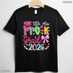 Cute Little Miss Pre-K Grad 2026 Preschool Graduation Ribbon Bow Girls Party T-Shirt