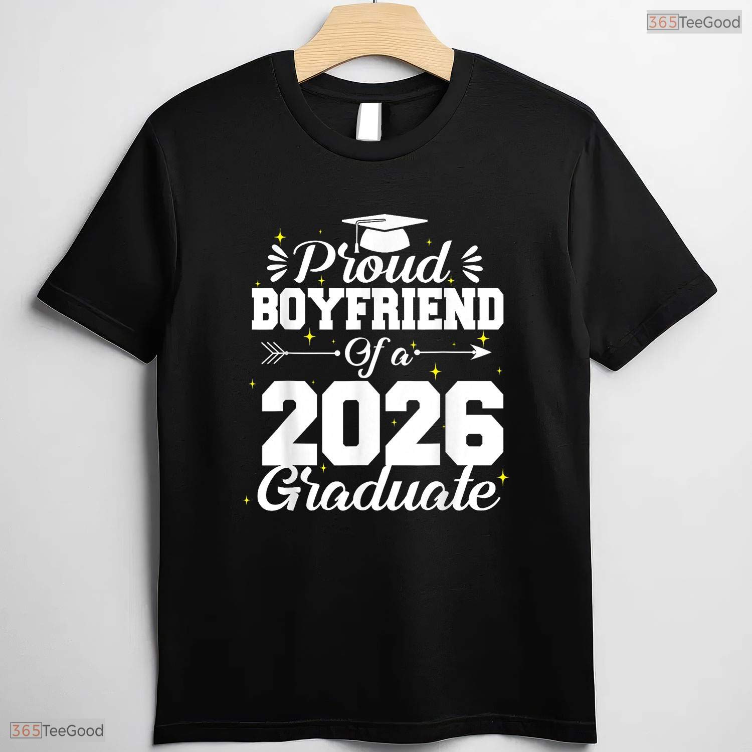 Supportive Proud Boyfriend Of A Class 2026 Graduate Senior Party T-Shirt