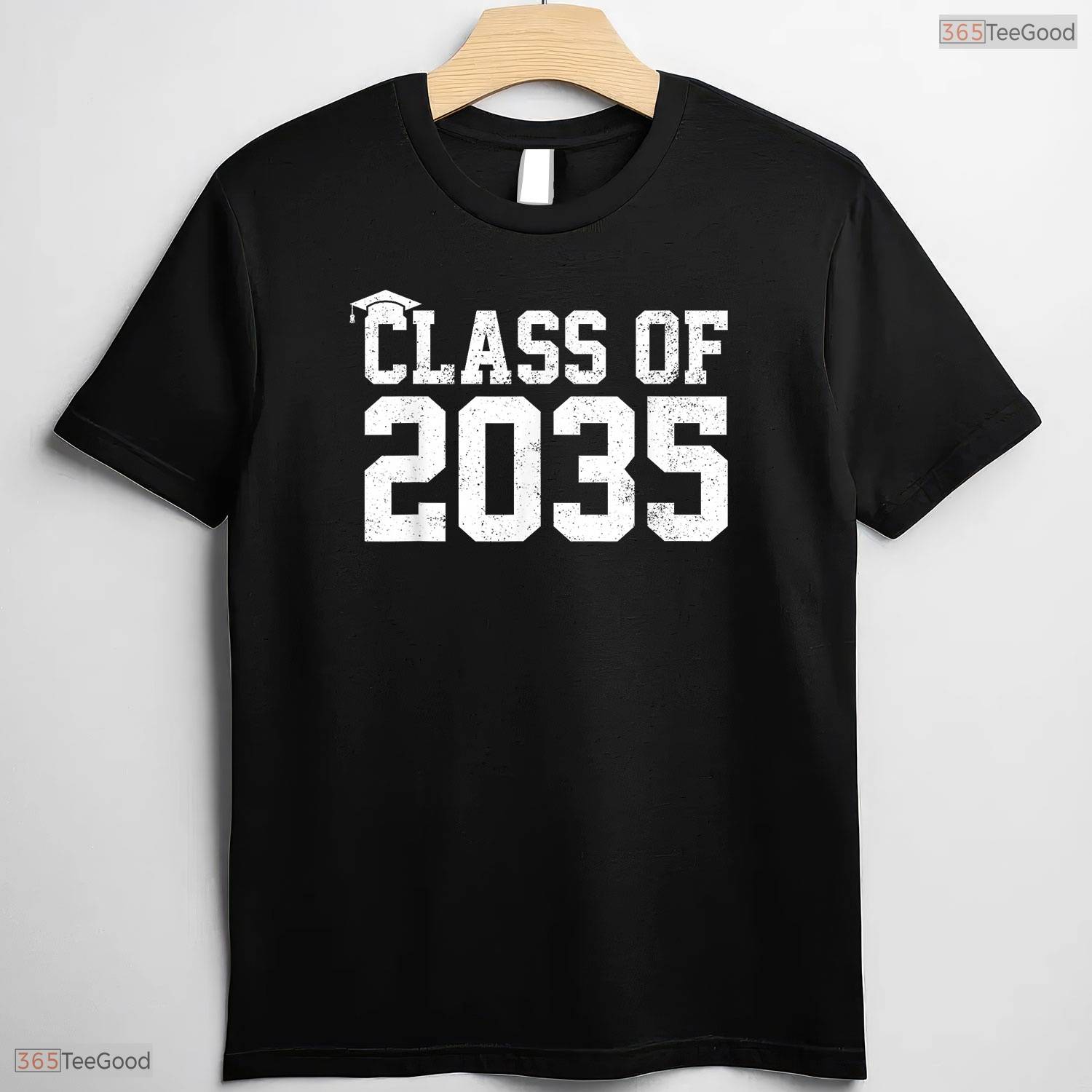 Class Of 2035 Grow With Me First Day Of School Milestone Keepsake T-Shirt
