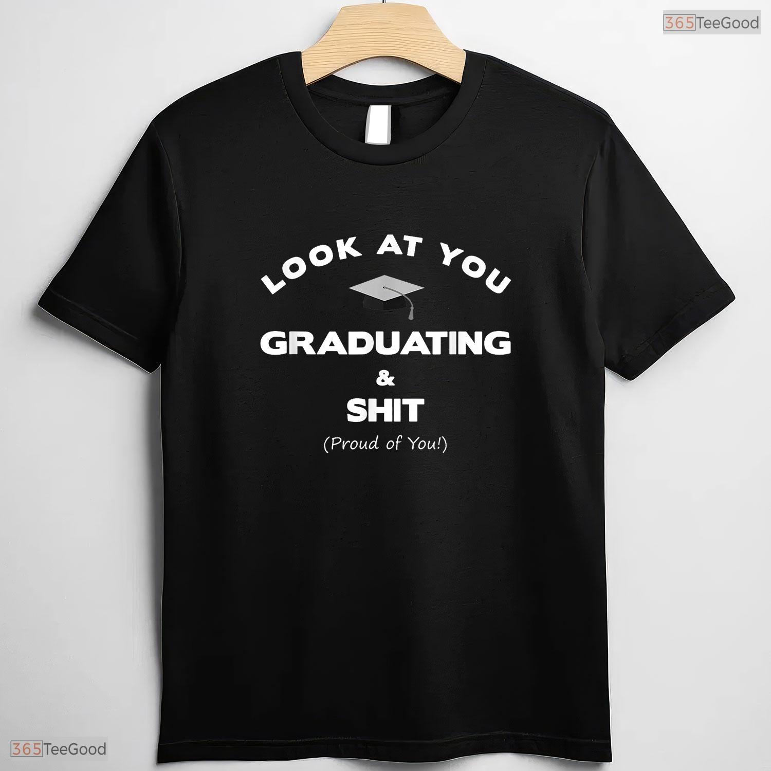 Funny Graduation Gift Ideas For Mom Parents Or Friends Celebration T-Shirt