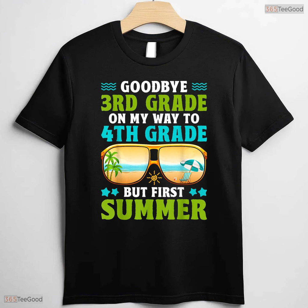 Goodbye 3rd Grade Hello 4th Grade Hello Summer Youth Graduation T-Shirt