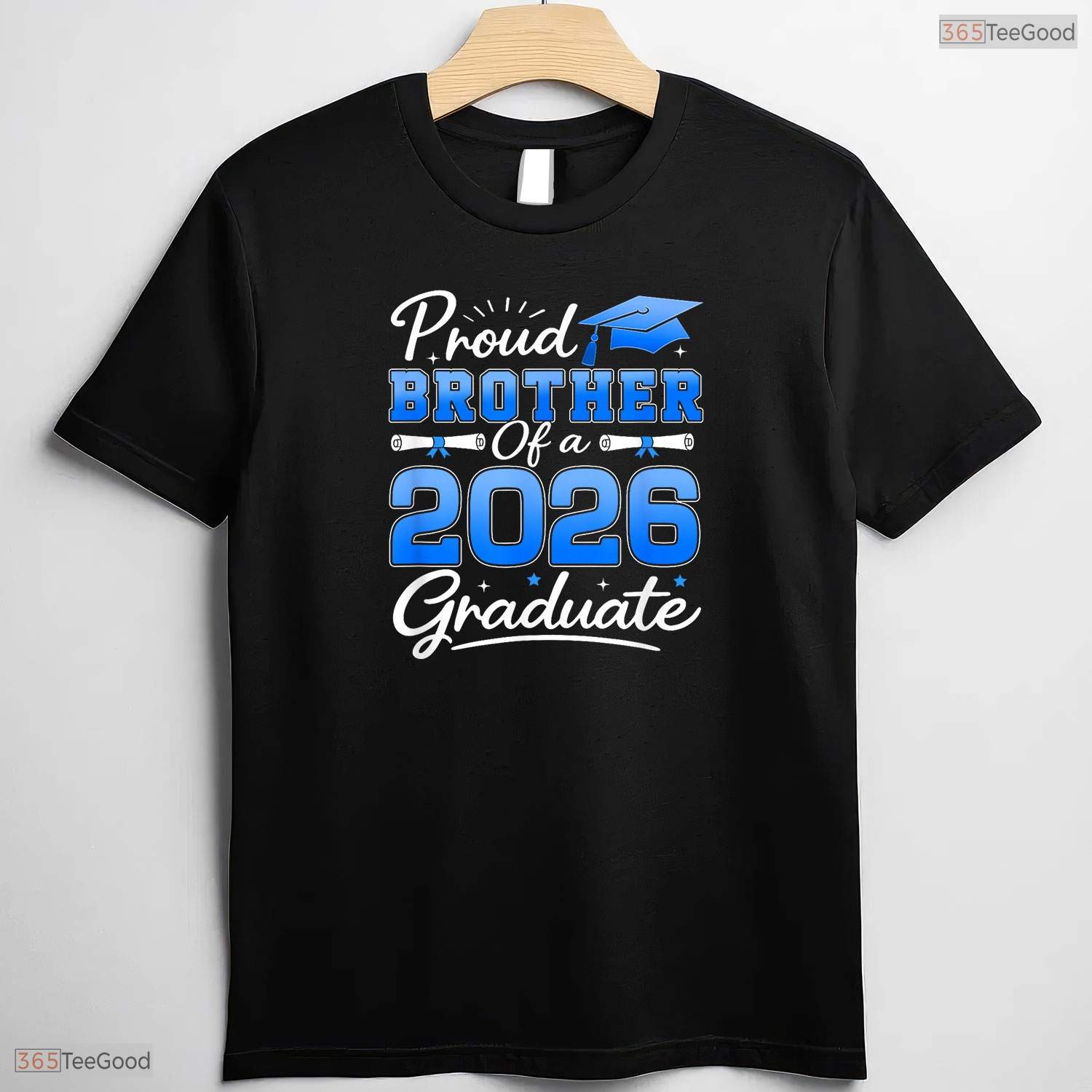 Awesome Proud Brother Of A 2026 Graduate High School Family Party T-Shirt