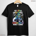 Funny So Long Preschool Graduation Class 2025 Dinosaur Kids Boys Celebration T-Shirt