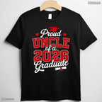 Proud Uncle Of A Class Of 2026 Graduate High School Senior Celebration T-Shirt