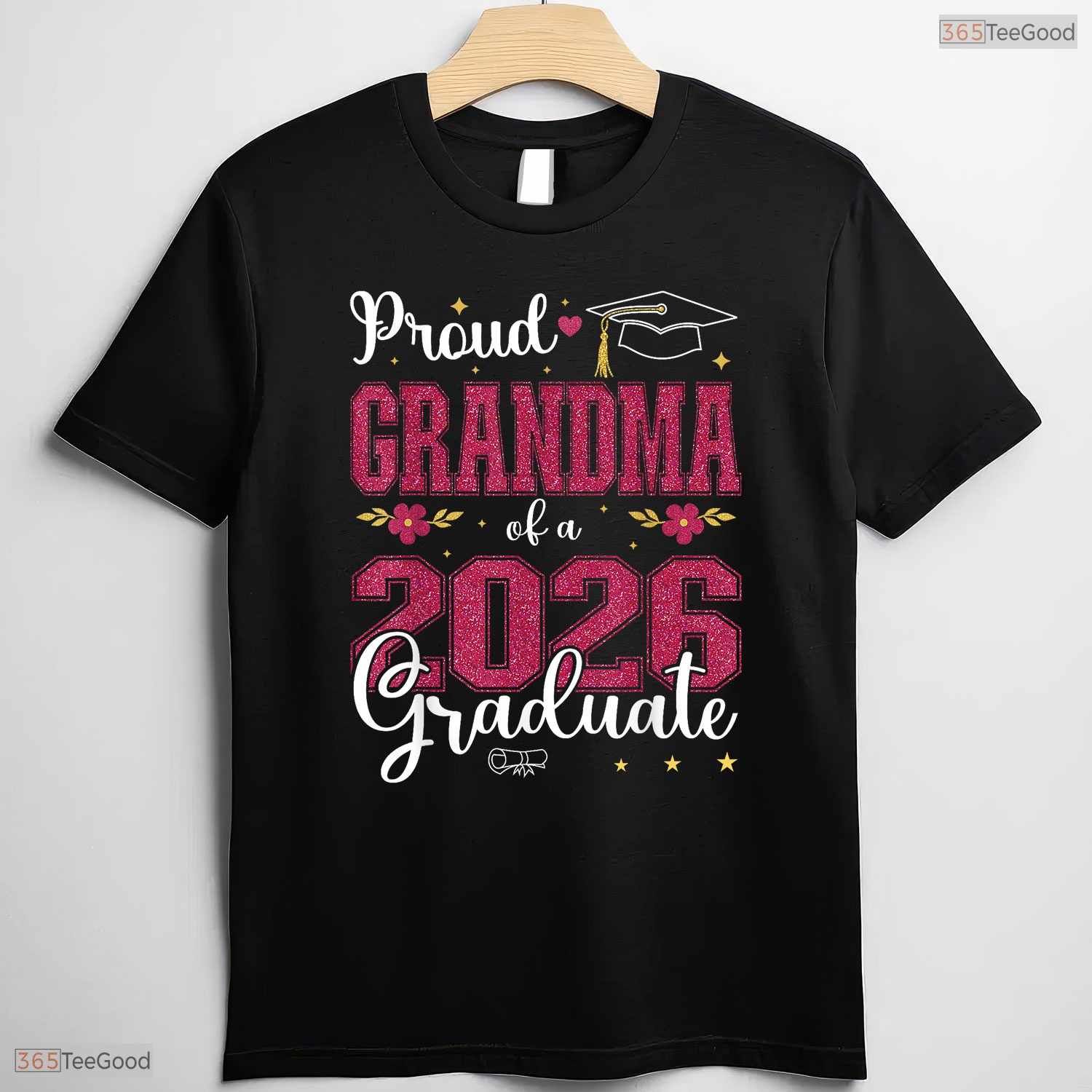 Super Proud Grandma Of A Class Of 2026 Graduate Senior College Ceremony T-Shirt