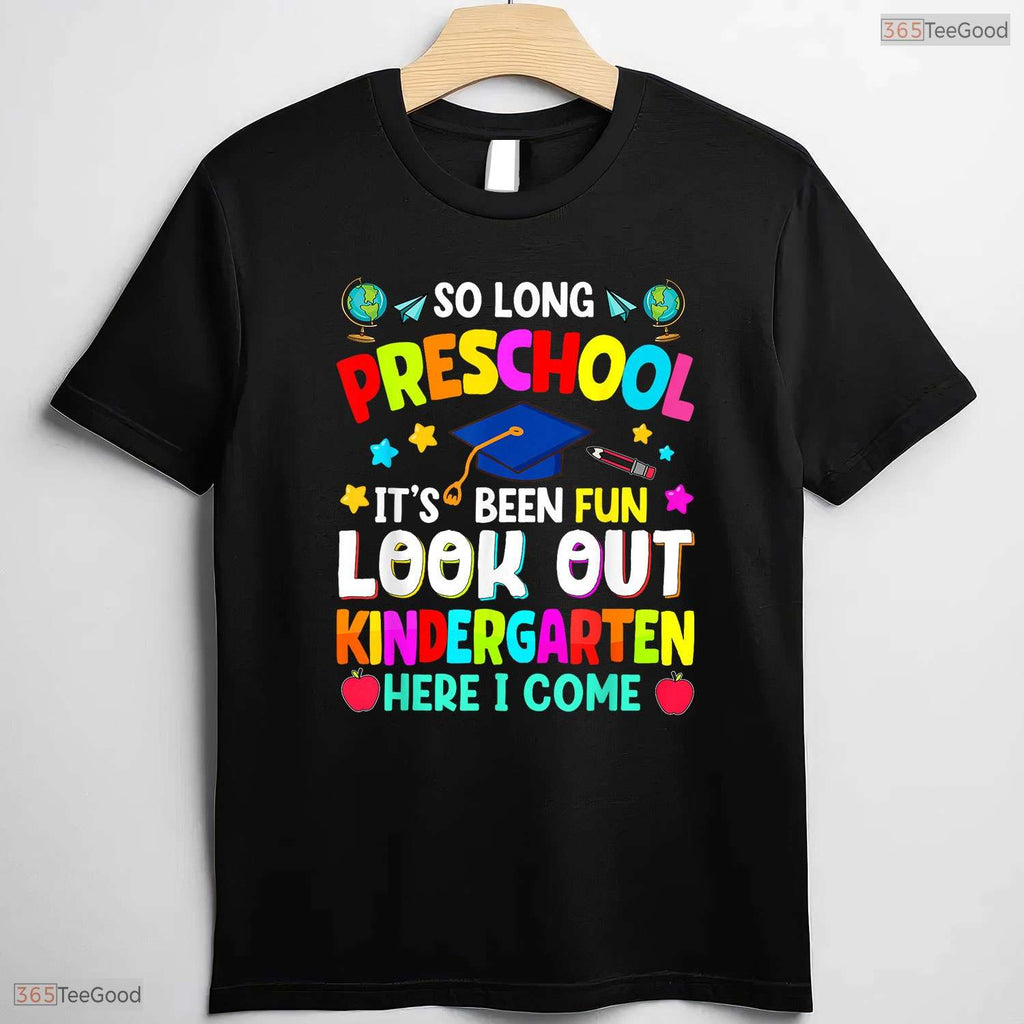 Cute So Long Preschool Graduation Graduate Teacher Kid Boy And Girl Matching T-Shirt