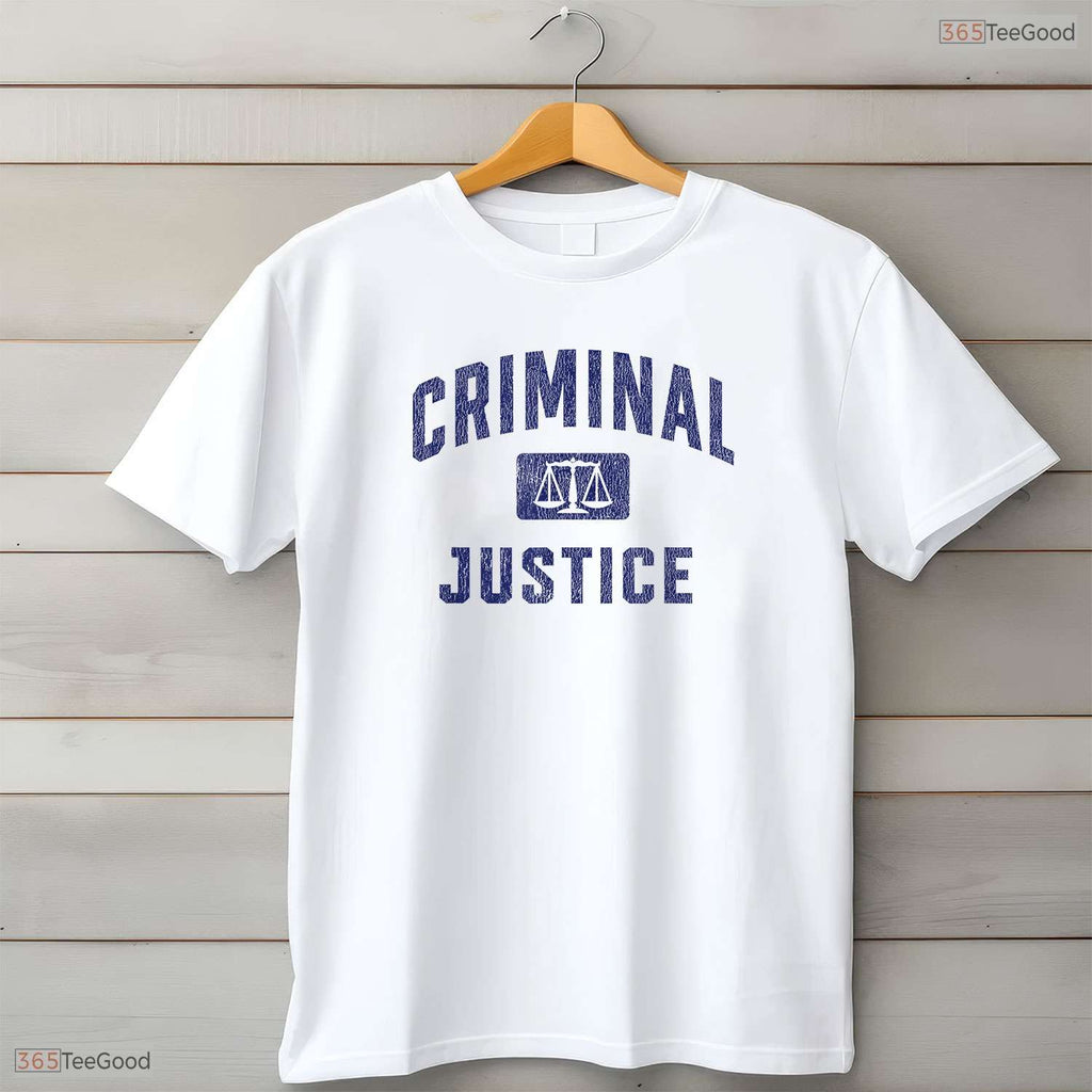 Future Criminal Justice Major College Graduate Law Degree Graduation Party T-Shirt