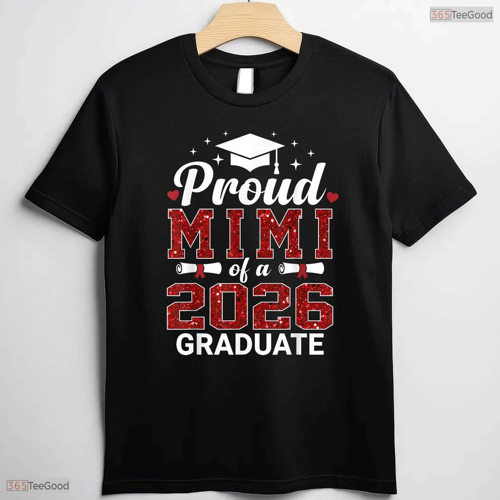 Proud Mimi Of A Class Of 2026 Graduate High School Senior Commemorative Family Shirt
