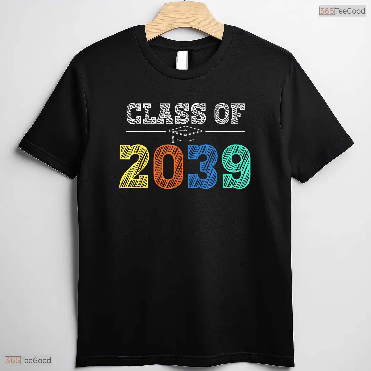 Class Of 2039 Grow With Me First Day Of School Milestone Youth Graduation Party Shirt