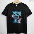 Cute Tropical Alien Theme Class Of 2026 Graduation Stars Senior Celebration T-Shirt