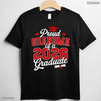 Proud Grandma Of A 2026 Graduate High School Senior Commemorative Family Party T-Shirt