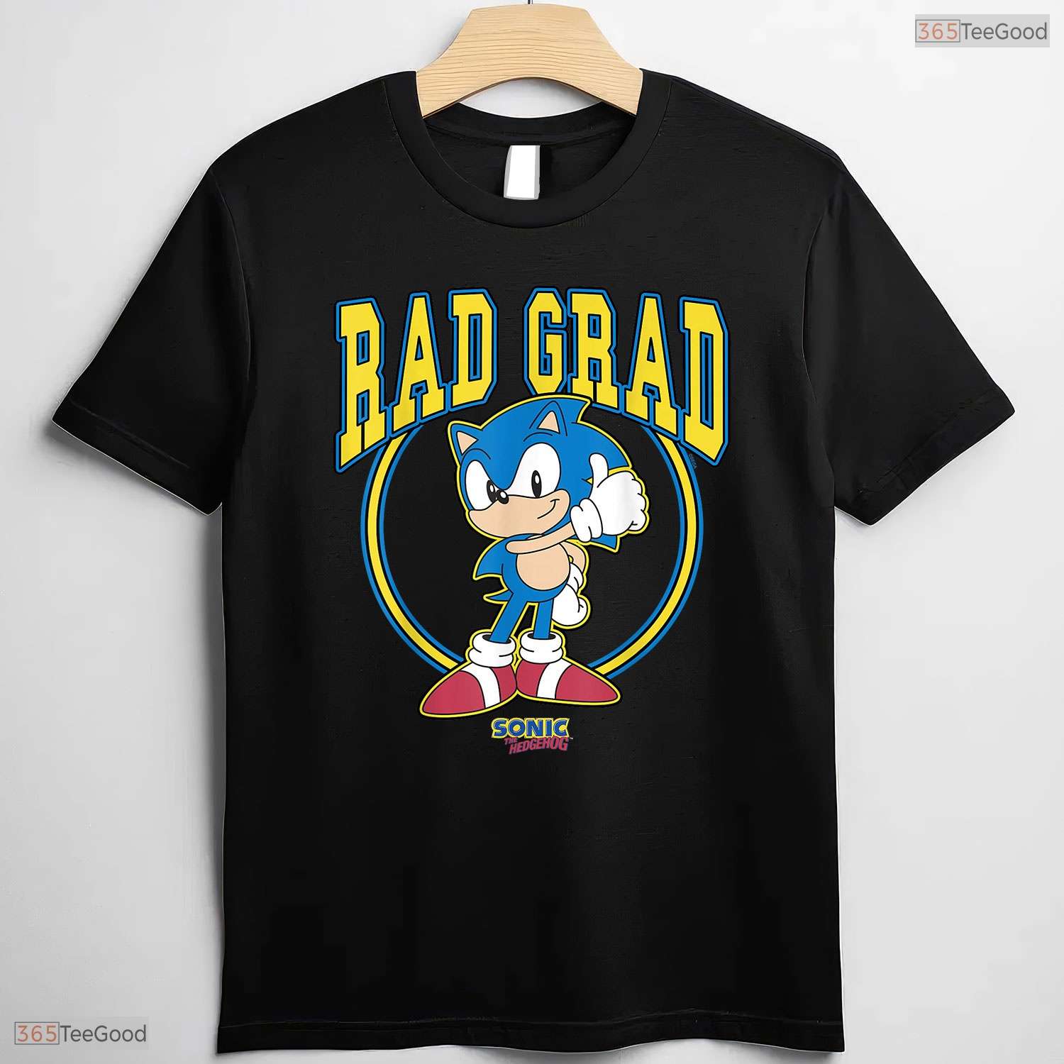 Awesome Fast Blue Gamer Character Rad Grad Thumbs Up Graduation Boys T-Shirt